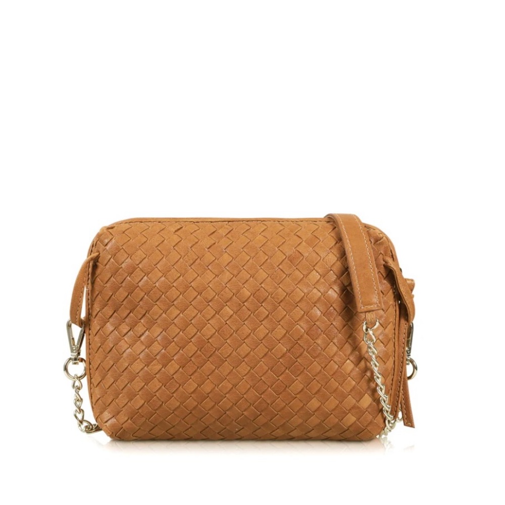 Authentic Milaner Italia Paula Woven Crossbody Bag